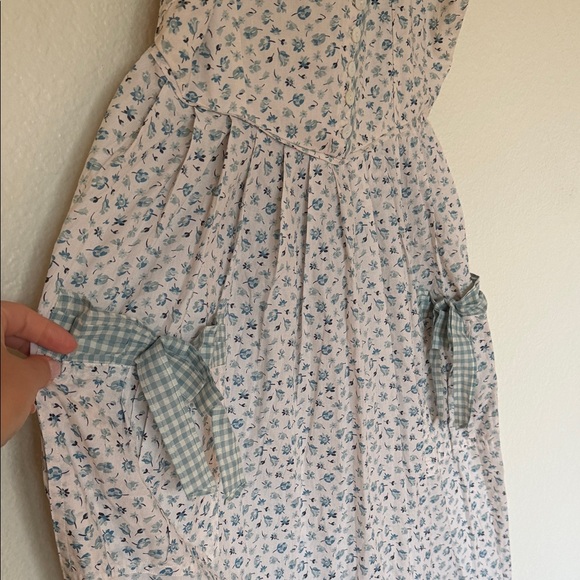 NWT Christy Dawn The Lia Blue Tulip Blue and White Floral Midi Dress large - Picture 13 of 17